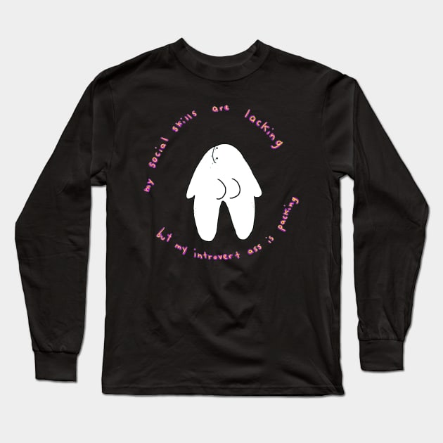 My social skills are lacking Long Sleeve T-Shirt by lousydrawingsforgoodpeople